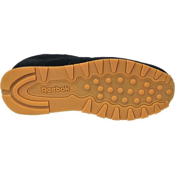 🆕 Reebok | Classic Black Suede Ortholite Big Kids Sneakers Size 2.5 & 3 Youth - Picture 11 of 11